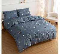 WYFKYMXX Waterproof Duvet Protector Single Size Washable Protector Cotton Soft & Breathable Zippered Incontinent Prevention Duvet for Woman,Elderly,Children,Pets. (Blue-2,King)