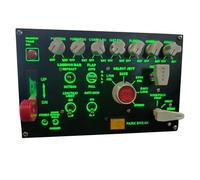 WYFTOY Display Unit Flight Control, D101 Carrier Landing Switch Panel, USB Flight Simulator Controller for DCS World, Compatible with PC, Sim Cockpit for Flight simulation Enthusiasts(D101)