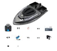 WYFTOY V900 GPS RC Bait Boat, 500m Long Range, 12000mAh Dual-Hopper Auto Release, 1.5kg Capacity, Night Fishing LED Lights, Auto Return, Advanced Fishing for Serious Anglers (US Version/Carbon Fiber)