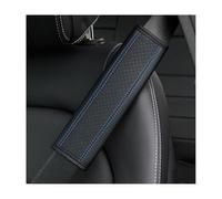 WYFZ 2 Pack Car Seat Belt Pads for VW Atlas 2018-2025 6/7 Seat, Breathable Leather Soft Harness Pad Protect Protect Your Neck and Shoulder Seat Belt Cover, Black/Blue
