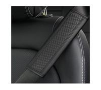 WYFZ 2 Pack Car Seat Belt Pads for VW T5 T6, Breathable Leather Soft Harness Pad Protect Protect Your Neck and Shoulder Seat Belt Cover,Black