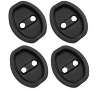 WYFZ 4Pcs Car Door Lock Cover Cap for BMW 3 Series 3er Serie 3 E30 E36 E46 E90 E91 E92 E93 F30 F31 G20 G21 G28, Car Silicone Door Latch Protective Cover Anti and Vibration Dampening Quiet Closing