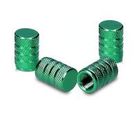 WYFZ 4Pcs Tire Valve Stem Caps for Dacia Dokker Duster Jogger Lodgy Stepway Logan Sandero Stepway, Corrosion Resistant Coating Aluminum Tyre Caps Full Protection Against Dirt Dust & Leaks,Green