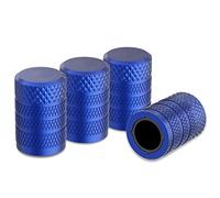 WYFZ 4Pcs Tire Valve Stem Caps for Skoda Rapid Spaceback NH I 2013-2024 -, Corrosion Resistant Coating Aluminum Tyre Caps Full Protection Against Dirt Dust & Leaks,Blue