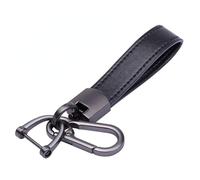 WYFZ Genuine Leather Car Keychain for VW Atlas 2018-2025 6/7 Seat, Keyrings Zinc Alloy Buckle Detachable Key Chain Holder 360°Rotatable Swivel Anti Lost D Ring,B