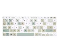 WYGCH Keyboard Cover Skin for ASUS VivoBook S14 S433 S435 M433 M413 X413 K413, VivoBook Flip 14 TM420IA/UA K,ZenBook 14 UX435 Q407IQ,14" E410 L410 ZenBook 14 UX435EG Q407IQ,Mixed Color Green