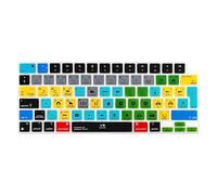 WYGCH Premiere Pro CC Shortcuts Silicone Keyboard Cover for 2021-2024 MacBook Pro 14" 16", Air 13" 15", Compatible with Models A2442, A2485, A2681, A2779, A2780, A2941, A2918, A2992, A2991