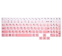 WYGCH Silicone Keyboard Cover for Lenovo Legion 5 Series - 15.6" & 17.3" Gaming Laptop - Gradient Light Pink