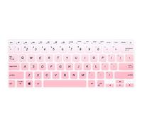 WYGCH Silicone Keyboard Cover Skin for ASUS VivoBook 14 X412FA 14 inch Laptop USA Version Gradient Pink