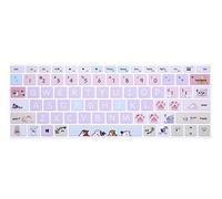 WYGCH Silicone Keyboard Cover Skin for Microsoft Surface Laptop 3 13.5" and 15" 2019 Released/for Microsoft Surface Book 3 13.5" and 15",Keyboard Protector with Cute Print,US Layout,Cute Cat