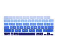 WYGCH Stylish Keyboard Cover Silicone Protective Skin Keyboard Protector for MacBook 2025-2021 Pro 14" 16" M4 M3 M2 M1 Pro Max Chip,MacBook Air 15" 13.6" M4 M3 M2 Chip A3240 A3241,Gradient Blue