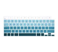 WYGCH Stylish Keyboard Cover Silicone Protective Skin Keyboard Protector for MacBook 2025-2021 Pro 14" 16" M4 M3 M2 M1 Pro Max Chip,MacBook Air 15" 13.6" M4 M3 M2 Chip A3240 A3241,Gradient Green