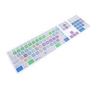 WYGCH Ultra Thin Shortcuts Extended Silicone Keyboard Protective Cover Skin for Mac Aluminum Wired Keyboard MB110LL/B (A1243) Numeric Keypad (Final Cut pro X)