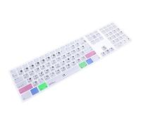 WYGCH Ultra Thin Shortcuts Extended Silicone Keyboard Protective Cover Skin for Mac Aluminum Wired Keyboard MB110LL/B (A1243) Numeric Keypad (for Davinci Resolve)