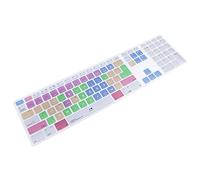 WYGCH Ultra Thin Shortcuts Extended Silicone Keyboard Protective Cover Skin for Mac Aluminum Wired Keyboard MB110LL/B (A1243) Numeric Keypad (for Adobe Premiere Pro CC)