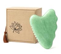 WYGOAKG Jade Gua Sha Facial Massage Tool, Gua Sha Stone for Face, Neck, Body Massage, Stress Relief, Puffy Eyes & Wrinkle Reduction