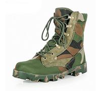 Wygwlg Summer Men's Camouflage Tactical Boots, Jungle Outdoor Lightweight High-Top Hiking Shoes -Canvas,43