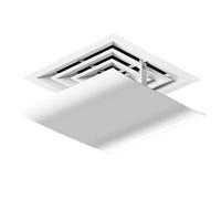 WYHBXD Air Conditioner Deflector Wind Deflector Wind Direction Central Household Air Conditioning Deflector Cover Air Deflector Windshield, Purifying filter (Size : 60x60cm/24x24in)