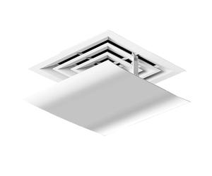 WYHBXD Air Conditioner Deflector Wind Deflector Wind Direction Central Household Air Conditioning Deflector Cover Air Deflector Windshield, Purifying filter (Size : 60x60cm/24x24in)