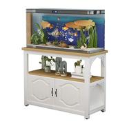 WYHBXD Aquarium Stand - Heavy Duty Fish Tank for 20 to 55 Gallon, Storage Cabinet with Doors, Multi-Tier Shelf for Reptile Enclosure, Home Decor & Pet Supplies(Walnut,120x40x70cm/47x16x27.5")