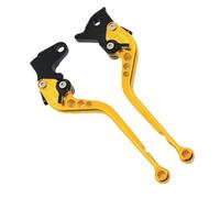 WYHJIUY Motorcycle Accessories Adjustable Brake Clutch Levers Handlebar for GSX400X for Impulse 1994-1996 Hydraulic Brake(Yellow 177mm)
