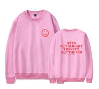 WYHMCNHM Andy Grammer Its Not The End crew neck sweatshirt Merch Women Men Long sleeve Fashion Casual Hooded Sweatshirts (Pink,M)