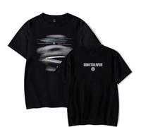 WYHMCNHM Don Toliver Merch HARDSTONE Psycho Promise Land T-Shirts Merch Women Clothes Trend Casual Short Sleeve Top (Black,S)