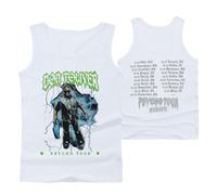 WYHMCNHM Don Toliver Merch Psycho Tour Lightning 2025 T-Shirts Women Clothes Trend Casual Short Sleeveless Top (White,XL)