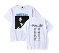 WYHMCNHM Karan Aujla Merch It was All A Dream World Tour T-Shirts Women Men Clothes Trend Casual Short Sleeve Top (White,L)