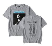 WYHMCNHM Karan Aujla Merch It was All A Dream World Tour T-Shirts Women Men Clothes Trend Casual Short Sleeve Top (Grey,XS)