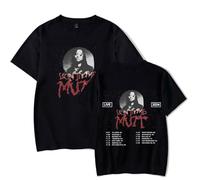 WYHMCNHM Leon Thomas Tour 2024 T-Shirts Merch Women Men Clothes Trend Casual Short Sleeve Top (Black,M)