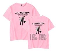 WYHMCNHM Livingston A Hometown 2024 Tour T-Shirts Merch Women Clothes Trend Casual Short Sleeve Top (Pink,3XL)