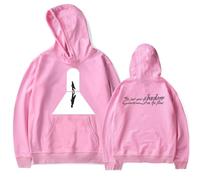 WYHMCNHM Livingston Shadow Lyric Hoodie Merch Women Men Long sleeve Fashion Casual Hooded Sweatshirts (Pink,L)