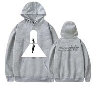 WYHMCNHM Livingston Shadow Lyric Hoodie Merch Women Men Long sleeve Fashion Casual Hooded Sweatshirts (Grey,M)