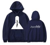 WYHMCNHM Livingston Shadow Lyric Hoodie Merch Women Men Long sleeve Fashion Casual Hooded Sweatshirts (Navy,S)