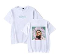 WYHMCNHM Rag'n'Bone Man Merch What Do You Believe in Album T-Shirts Unisex Trend Casual Short Sleeve Top (White,XS)