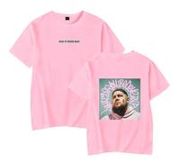 WYHMCNHM Rag'n'Bone Man Merch What Do You Believe in Album T-Shirts Unisex Trend Casual Short Sleeve Top (Pink,L)