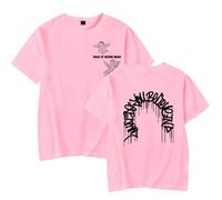 WYHMCNHM Rag'n'Bone Man Merch What Do You Believe in Cherub T-Shirts Unisex Trend Casual Short Sleeve Top (Pink,XL)