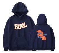 WYHMCNHM Ruel Merch This is not the end Hoodies Bubble Logo Women Men Long sleeve Fashion Casual Hooded Sweatshirts (Navy,L)