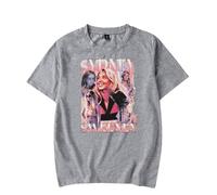 WYHMCNHM Sydney Sweeney T-Shirts Merch Unisex Trend Casual Short Sleeve Top (Grey,M)