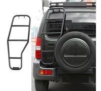 WYHSFSS Foldable Car Tailgate Ladder, for Suzuki Jimny 2007-2017 Non-slip Ladder Aluminum Alloy Car Rear Door Ladder Custom-Fit Car Refit Accessory
