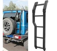 WYHSFSS Foldable Car Tailgate Ladder, for Suzuki Jimny JB64 JB74W 2019 2020 2021 2022 2023 2024 Non-slip Ladder Aluminum Alloy Car Rear Door Ladder Custom-Fit Car Refit Accessory
