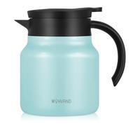 WYHVAND 800ml Thermal Coffee Jug, Double Walled Stainless Steel Vacuum Insulated Coffee Carafe/Flask, Leakproof Lid, for Tea & Hot/Cold Drinks, Blue