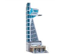 Wyiauy LED Light Kit for Compatible with Hero Tower Building Blocks Model,Movie Themed Scenes Building Sets,Ideas Present for Adult and Film Fans 5883 Pcs