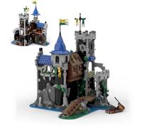 Wyiauy Medieval Lion Knight Castle Building Set, Architecture Castle Viking Modular Buildings, Ideals Christmas Birthday Gift for History Enthusiasts, Creative Gift for Adults （933pcs）