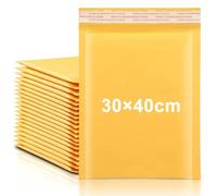 WYIPOLZI 300x400mm Large Kraft Padded Envelopes 20Pcs, Heavy Duty Bubble Mailers Self Seal, Waterproof Protective Shipping Bags for Mailing, Packaging