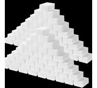 WYIPOLZI 50pcs Magic Eraser Sponge, Premium Kitchen Cleaning Sponge Melamine Foam Sponges Foam Cleaning Pad for Stain and Mark Removal, White, 100x60x20mm