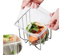 WYIRONG 200 PCS Large Kitchen Disposable Mesh Sink Strainer Bag for Meshmate Waste Rack, Sink Strainer Elastic Anti-Clogging Sink Drain Strainer Collecting Kitchen Food Waste Garbage