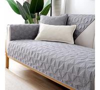 WYJHNLBEDC Sofa/Couch Cover/Throw, Sofa Throw Blanket, Cotton Sofa Cover, L Shape/U Shape/Corner Sofa 3/2/1 Seater, Sofa Protection, Dog, Scratch Protection, Cat, Grey
