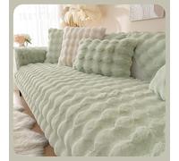 WYJHNLBEDC Sofa Cover/Throw Blanket, Warm Super Soft Plush for L Shape/U Shape/Corner 3/2/1 Seater, Dog Scratch and Cat Protection, Green 70x70 cm